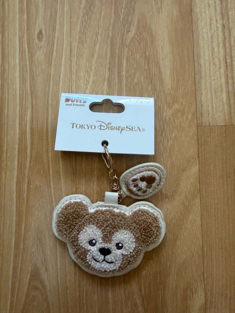 Tokyo Disney Sea Duffy the Disney Bear Sagara Embroidered Keychain with Paw Tag